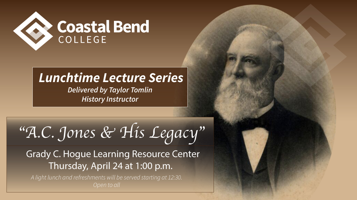 AC Jones and details on the lecture time and date